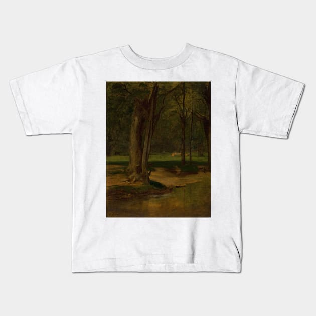 Trout Stream, North Conway by George Inness Kids T-Shirt by Classic Art Stall